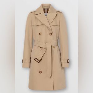 🆕 Burberry Islington Short Trench Coat NWT Size 12 Authentic Luxury